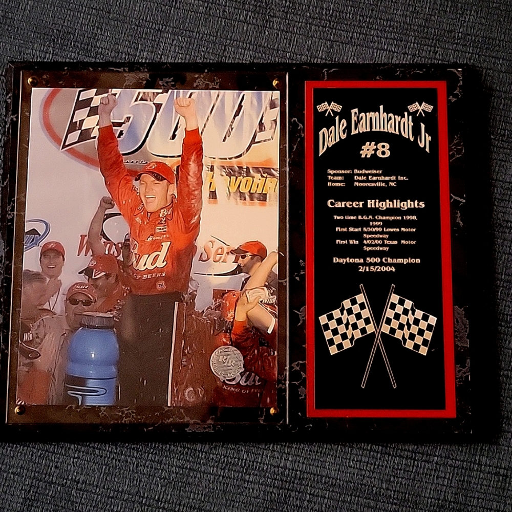 Dale Earnhardt Jr #8 Plaque